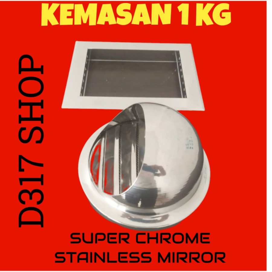 Jual Bubuk Cat Powder Coating Super Chrome Mirror Stainless 1Kg