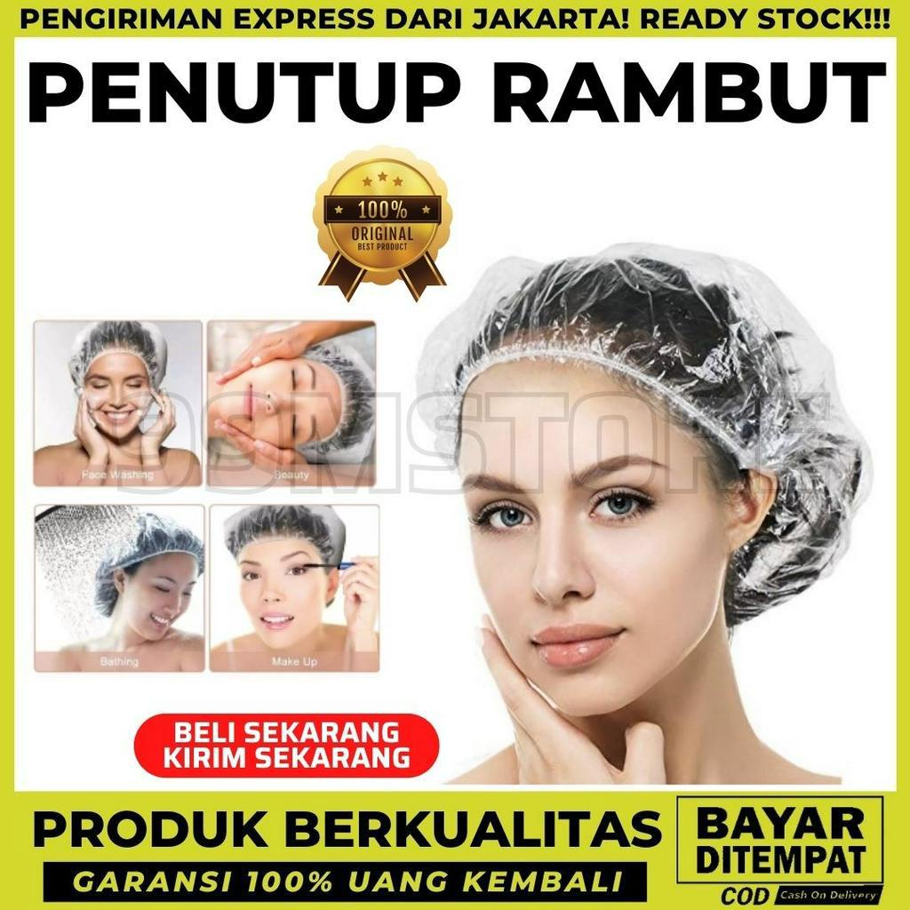 Jual HAIR CAP SHOWER PENUTUP RAMBUT PLASTIK MANDI KEPALA PELINDUNG CAT