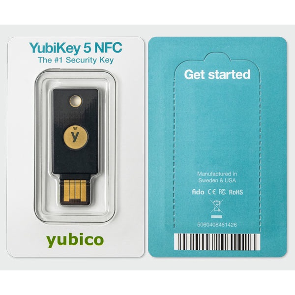 Jual YubiKey 5 Series 5 NFC/5C NFC FIDO2 Certified Hardware Security
