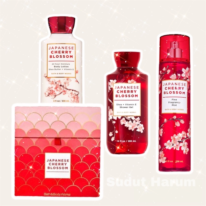 Jual BBW JAPANESE CHERRY BLOSSOM GIFT SET Shopee Indonesia