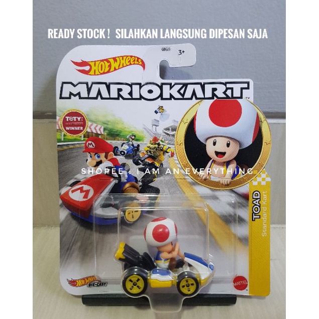 Jual Diecast Hot wheels Mario Kart Toad Standard Kart hotwheels