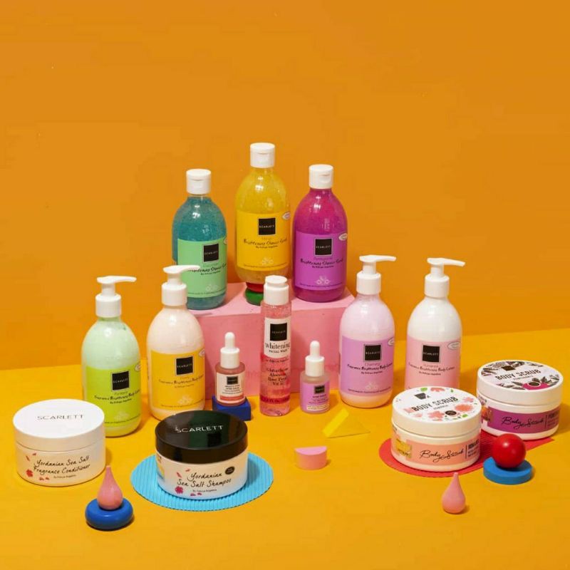 Jual SCARLETT WHITENING BODY LOTION, SHOWER SCRUB, BODY SCRUB, FACIAL