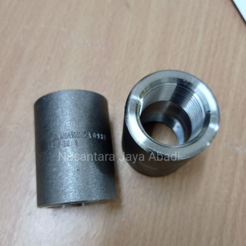 Jual Socket Coupling Besi A105 NPT 3000 Psi 1 " inchi DN 25 Shopee Indonesia