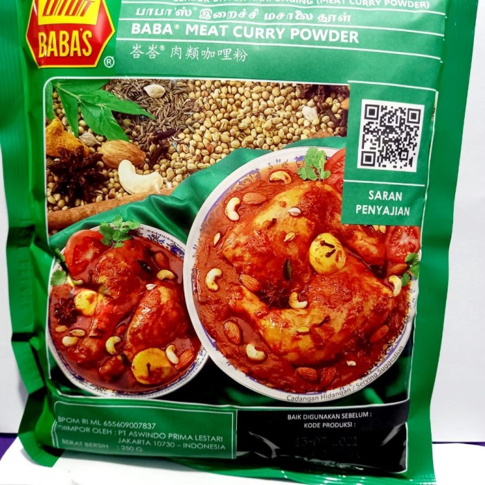 Jual Fe0Ggg Serbuk Kari Daging Babas/ Babas Meat Curry Powder 75djbfv