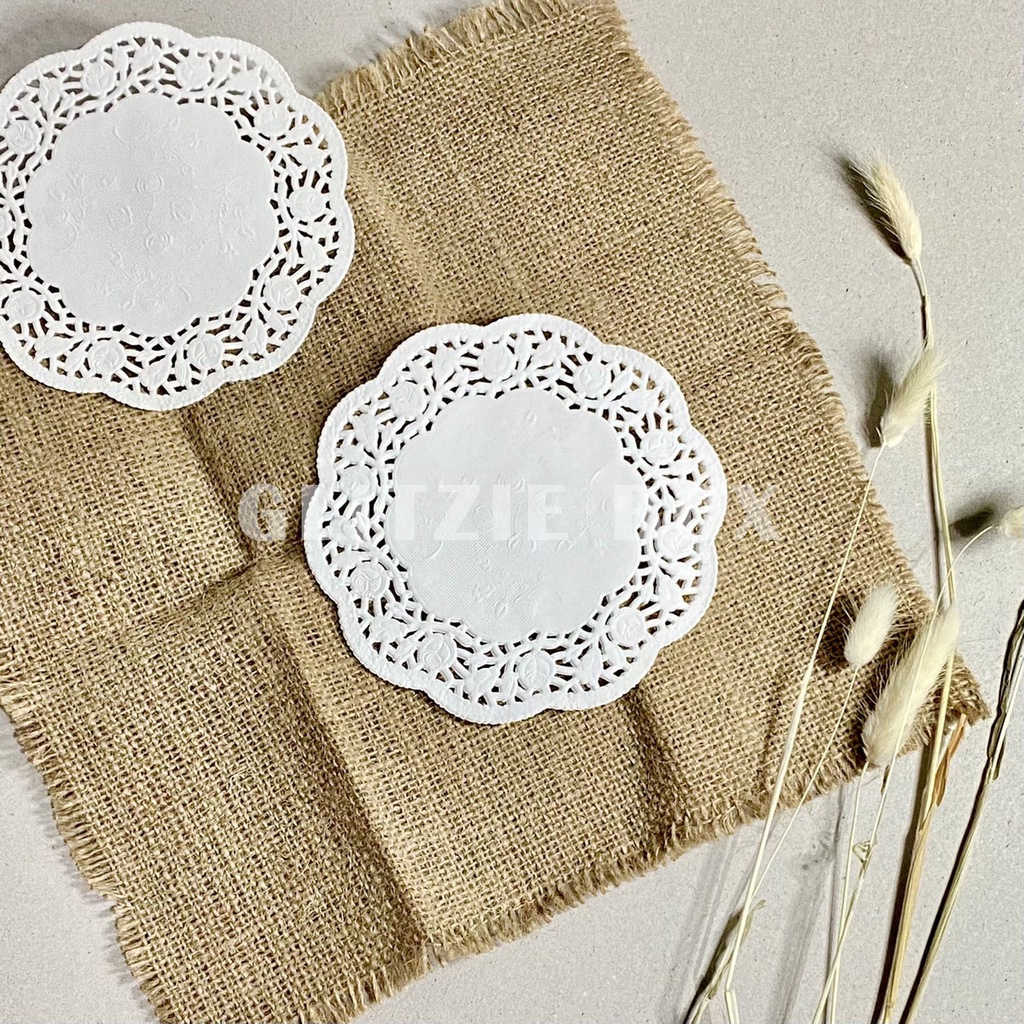 Jual (10 pcs) KERTAS DOLLY 5,5 INCH Paper Doilies Round Paper