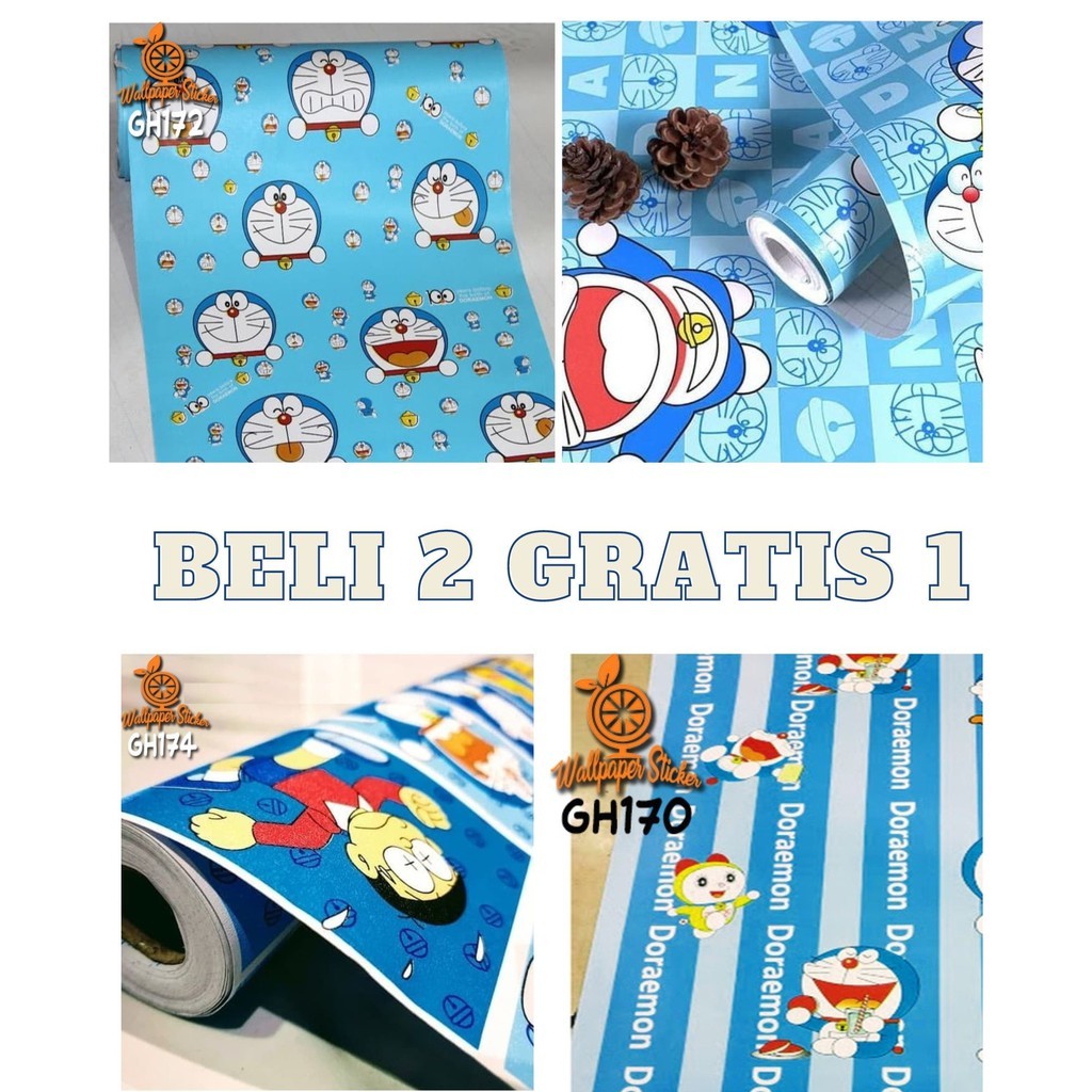 Jual PAKET 3 ROLL Wallpaper Stiker Wallpaper Dinding wallpaper Motif