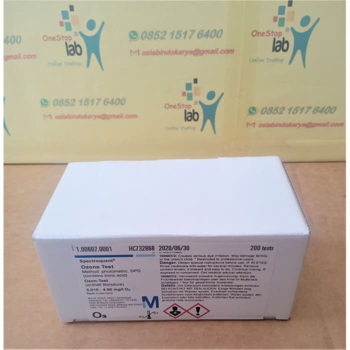 Jual Uji Ozon / Ozone test kit 200 test Spectroquant MERCK 100607.0001
