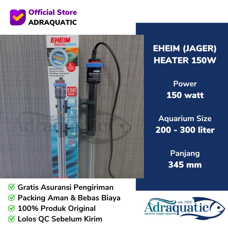 Jual EHEIM THERMOCONTROL HEATER 150W PEMANAS PENGHANGAT AIR AQUARIUM JAGER Shopee Indonesia