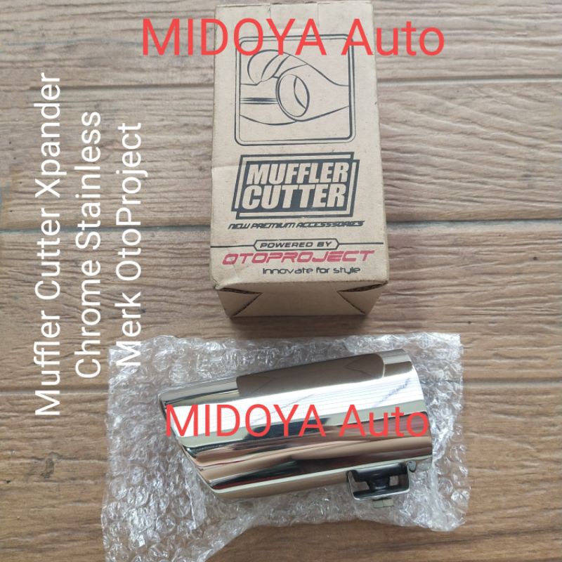 Jual Muffler Cutter Mitsubishi Model Xpander Chrome Stainless Model ori