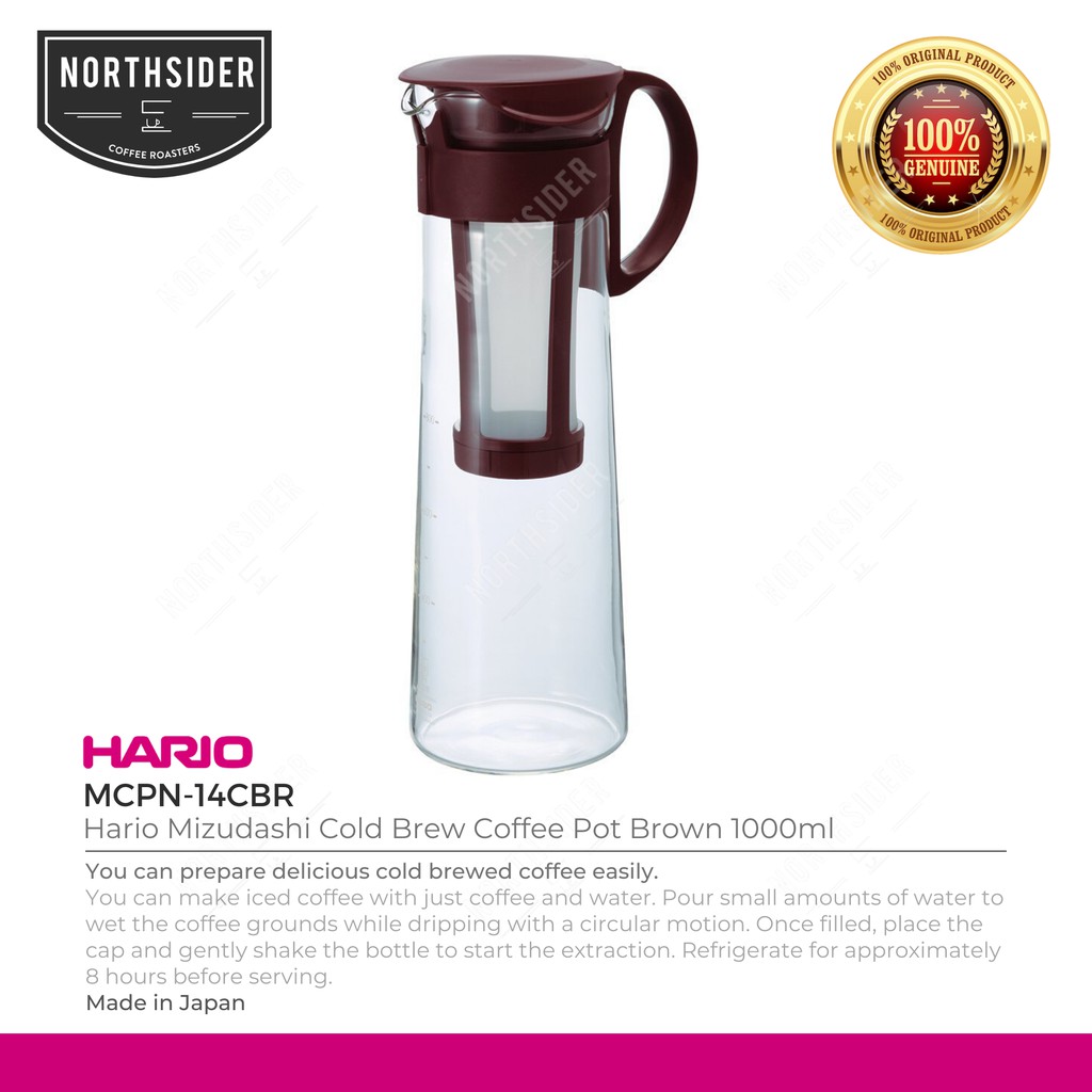 Jual Hario mizudashi cold brew coffee pot brown MCPN14CBR Shopee Indonesia