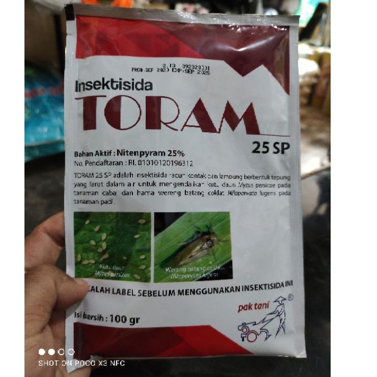 Jual Best Arrival Insektisida TORAM 25SP 100 Gram Untuk Wereng Coklat