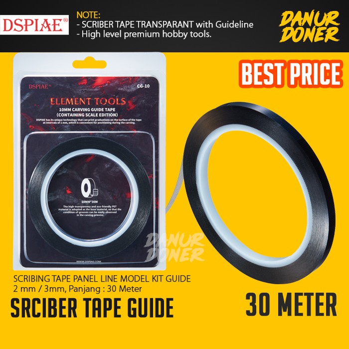 Jual DSPIAE SCRIBER TAPE CARVING GUIDE PANEL LINING GUNDAM DYMO TAPE