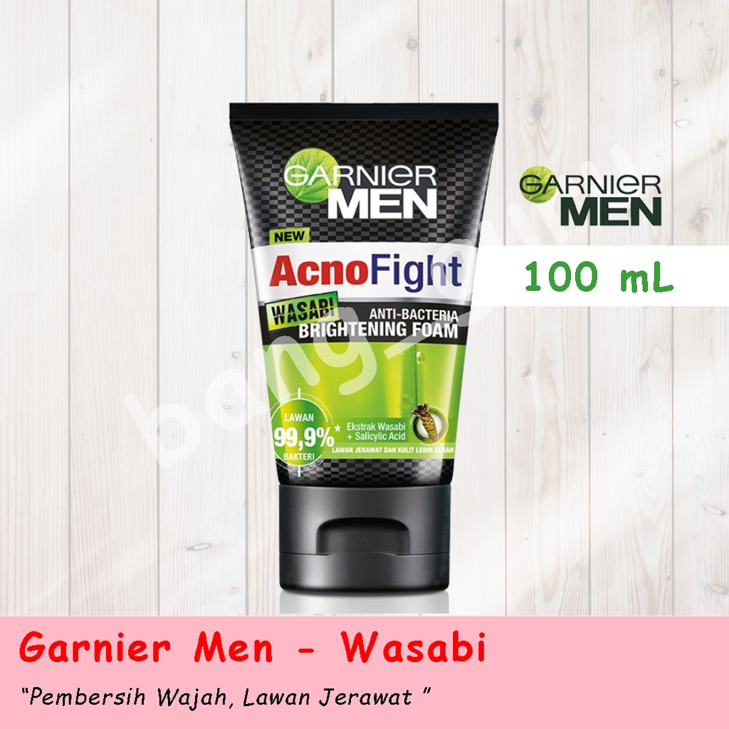 Jual Garnier Men Wasabi Foam Acno Fight Anti Bacteria Brightening