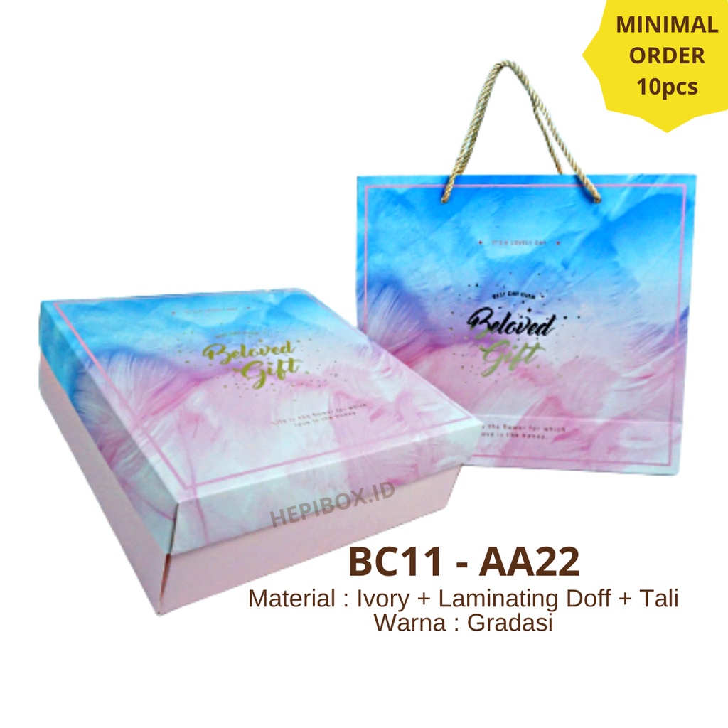 Jual Paper Bag Box Set Tebal / Paperbag Box Motif Elegan / Box Set