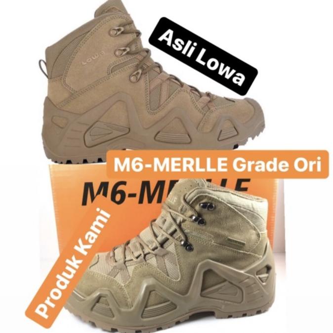 Jual M6Merlle Zephyr Gtx Mid Gurun Hiking Boots Pk Sepatu Tactical