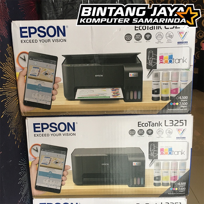 Jual Epson L3251 All in One Multifunction WiFi Color Printer Shopee
