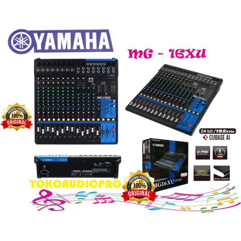 Jual Yamaha MG16XU 16Channel Mixer with Effect Original Yamaha MG16XU Shopee Indonesia