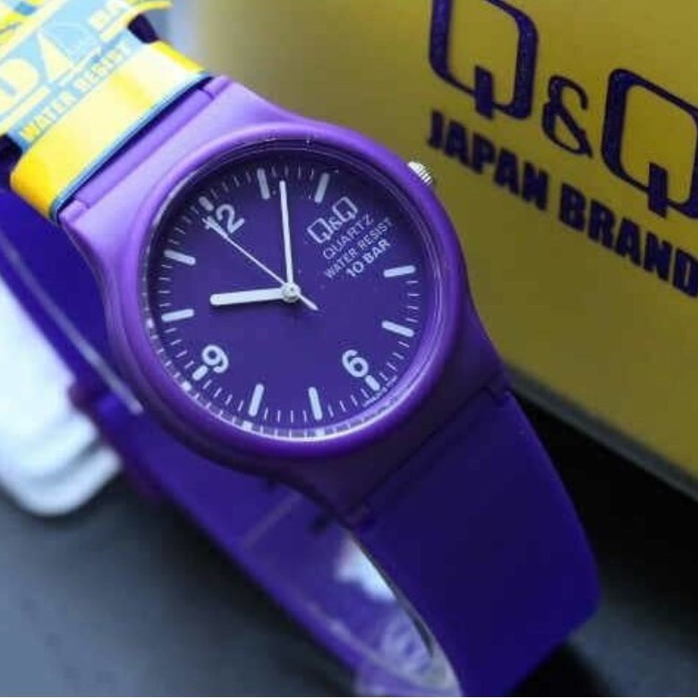 Jual Jam Tangan Q&Q termurah Rubber Angka Rubber candy Karet jam tangan