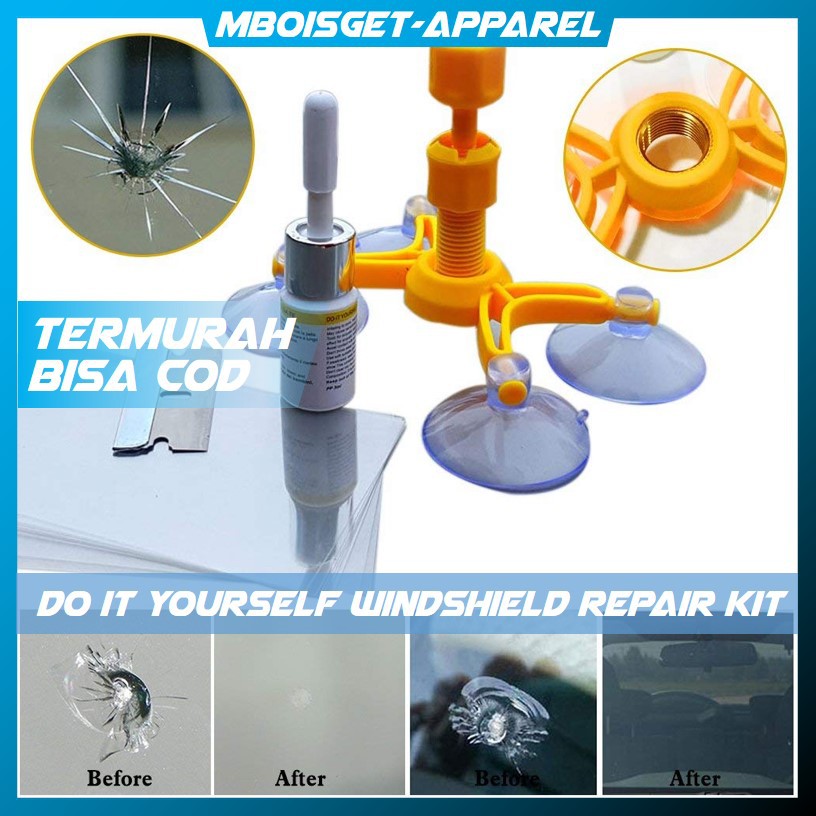 Jual MBOISGET Sikeo DIY Alat Reparasi Kaca Mobil Retak Windshield