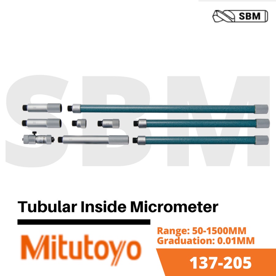 Jual MITUTOYO 137205 INSIDE MICROMETER 501500 / 0.01 MM Shopee