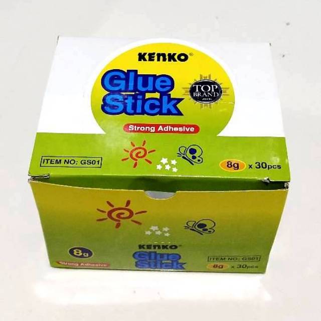 Jual Lem Glue Stick Kenko 8 gr / Lem Stick / 1 Box [ Isi 30 Pcs ] Shopee Indonesia