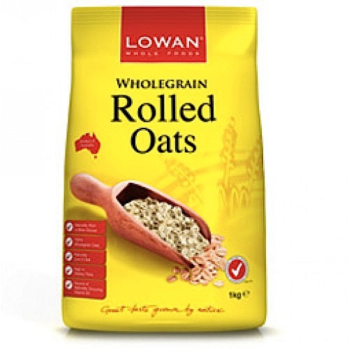 Jual Lowan Whole Grain Rolled Oats 1kg / Oat Oatmeal for Breakfast