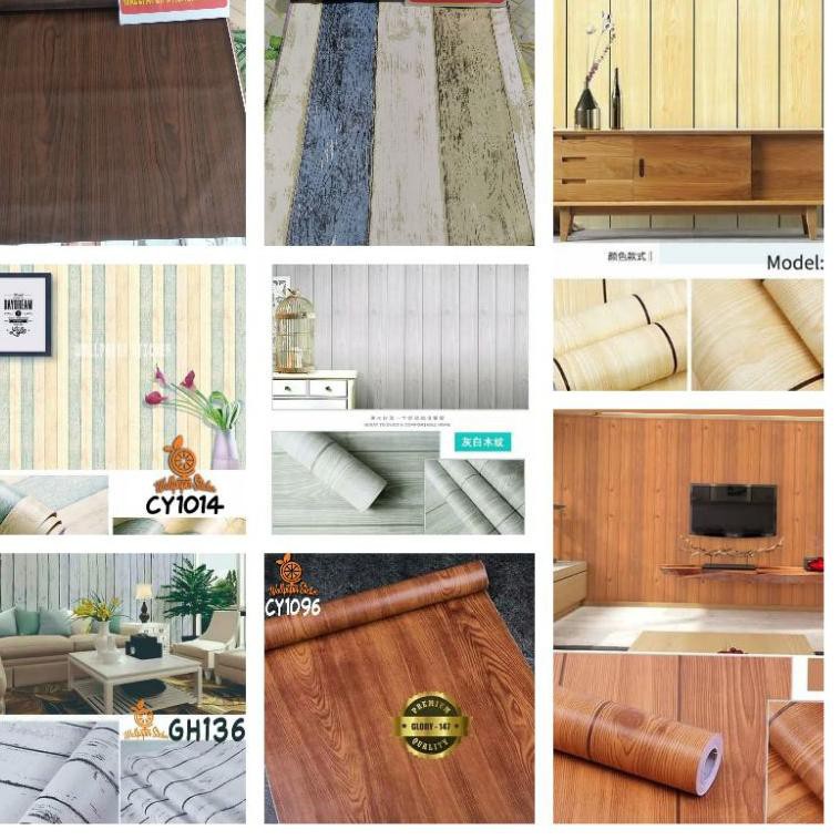 Jual [AGEN] 3 kilo isi 4 roll WALLPAPER DINDING STICKER stiker KAYU