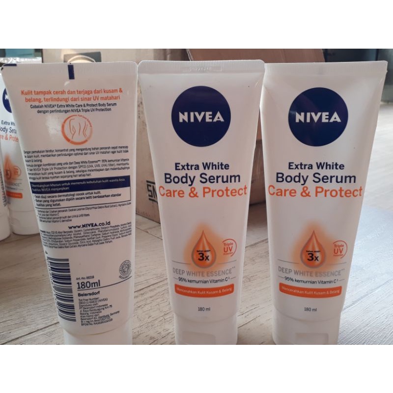 Jual Nivea Extra white body serum 180ml Shopee Indonesia