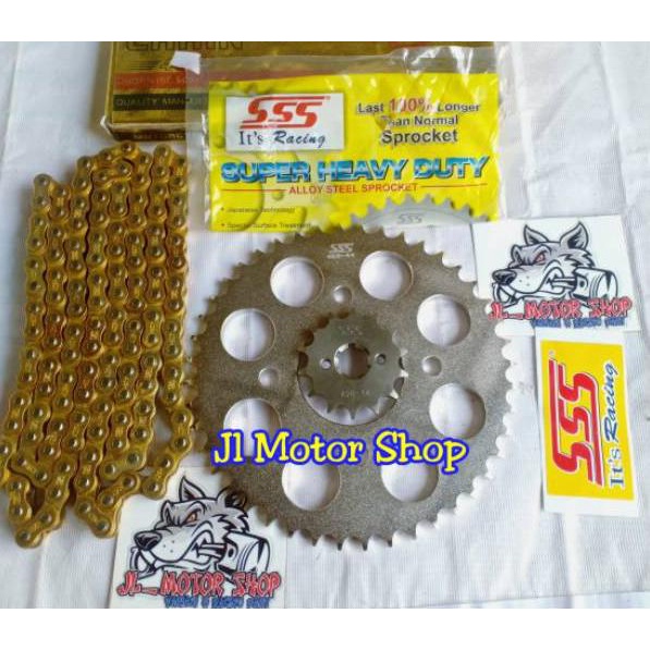 Jual Gear set Gir set SSS 428 Supra x 125 Karisma Blade New Revo Set