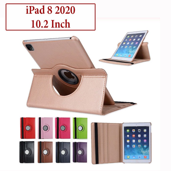 Jual iPad Gen 8 8th 10.2 2020 Rotary Casing Flip Book Cover Leather Case Shopee Indonesia