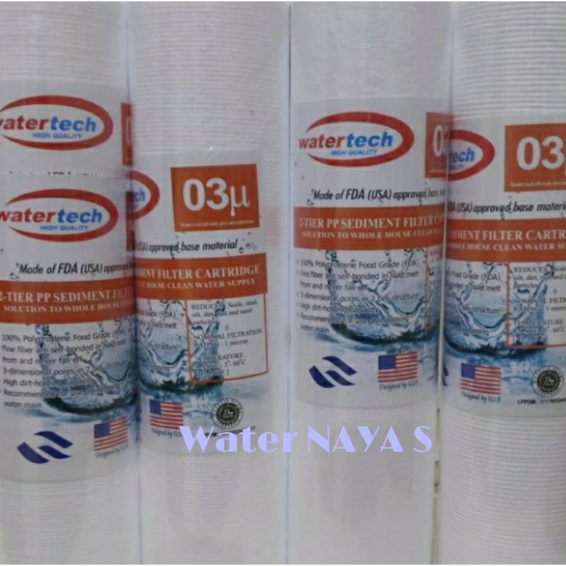 Jual Filter air/Cartridge filter air Watertech 10 inch 3 micron