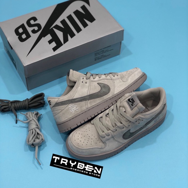 Jual Nike SB Dunk Low Pro QS Reigning Champion Grey Shopee Indonesia
