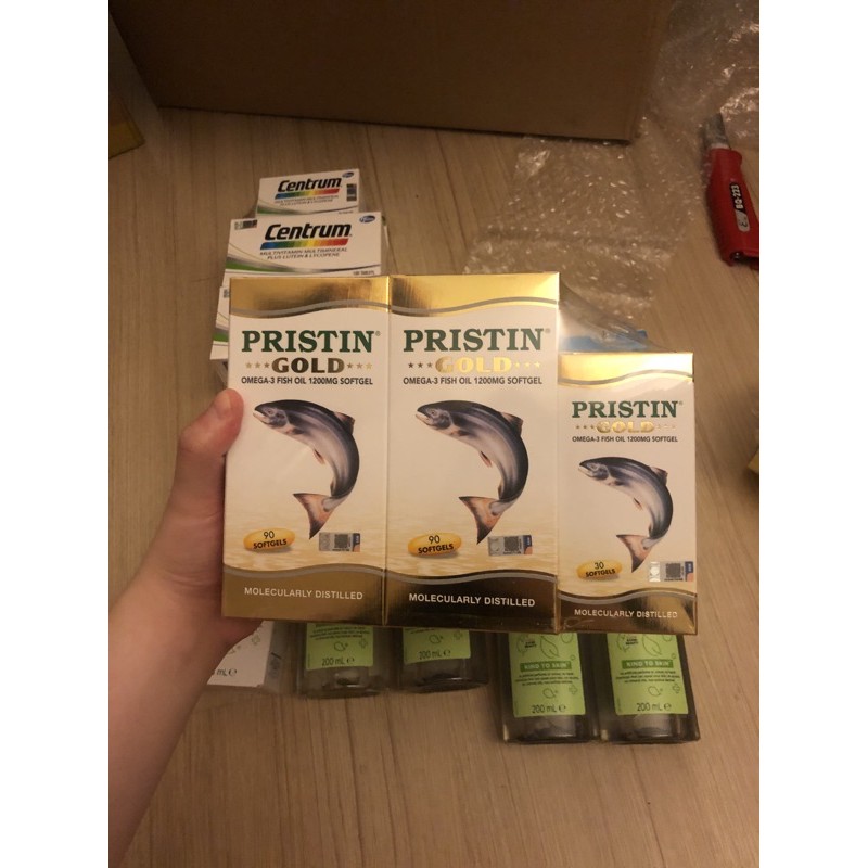 Jual pristin gold omega3 fish oil 1200mg Shopee Indonesia