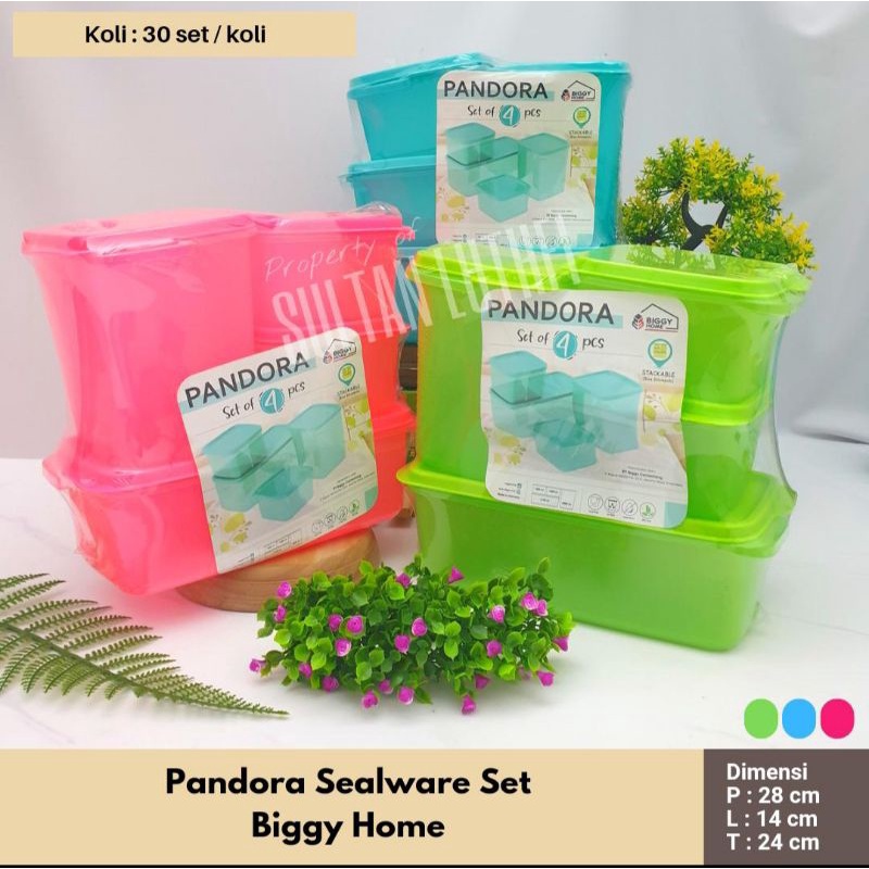 Jual TOPLES SET PANDORA/LUNCH BOX/WADAH MAKANAN/TOPLES SET PLASTIK
