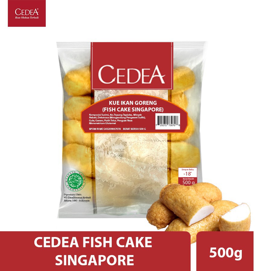 Jual CEDEA Kue Ikan Goreng/Fish Cake Singapore [500gr] Shopee Indonesia