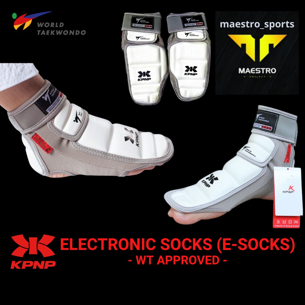 Jual KPNP Taekwondo ELECTRONIC Foot Protector / eSocks WT Approved
