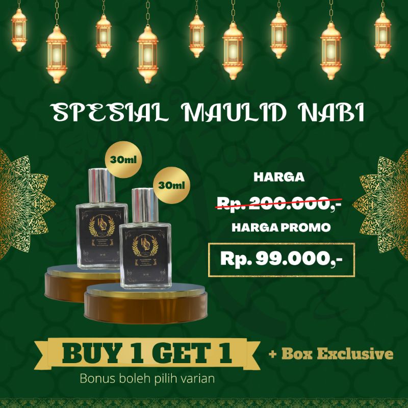 Jual PROMO SPESIAL MAULID NABI BUY 1 GET 1 _ RQ Parfum (Wanita/Pria