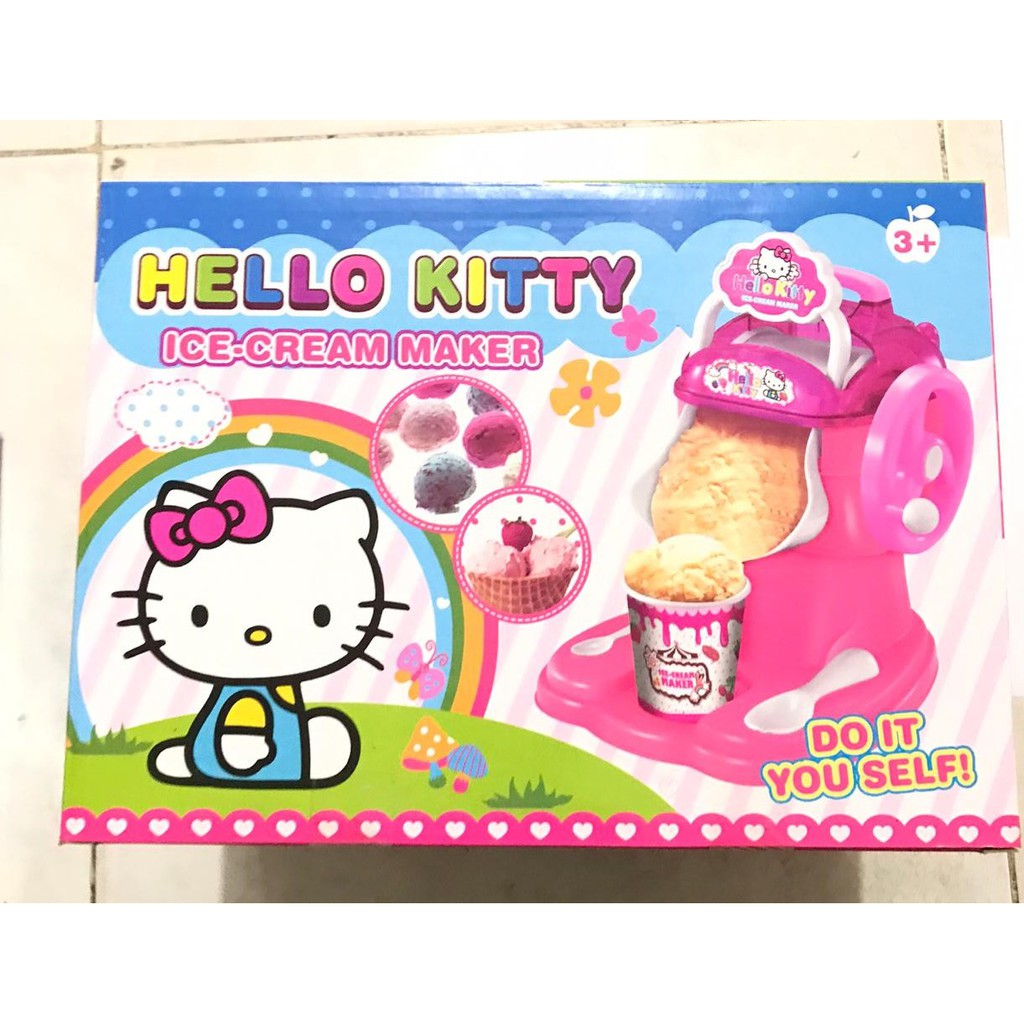 Jual GU MAINAN ANAK ICE CREAM MAKER HELLO KITTY ICE CREAM MAKER FROZEN
