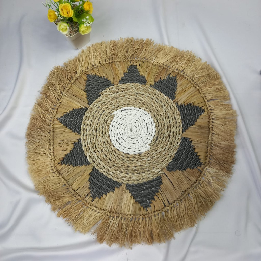Jual Walldecor Placemat Hiasan Dinding Anyaman Etnik Wall Basket Decor Kerajinan Anyaman B Craft