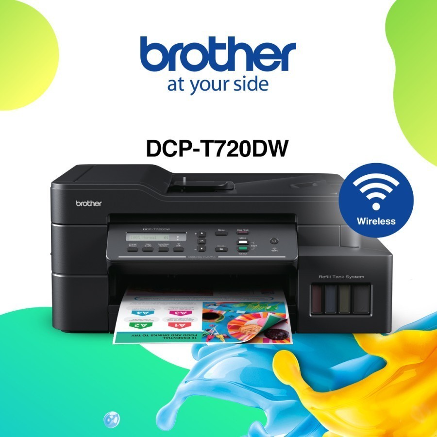 Jual Printer Brother DCPT720DW t 720dw print scan copy flatbed usb AllinOne Duplex Wifi cetak
