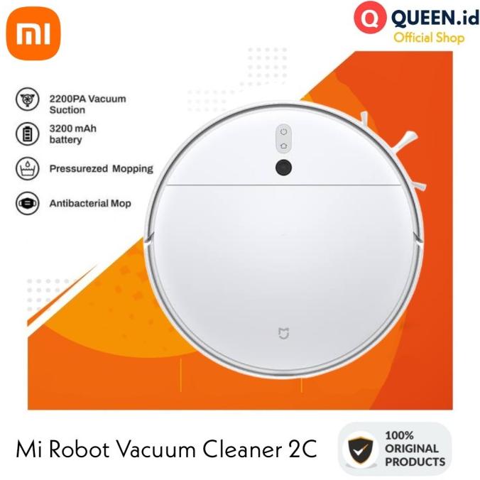 Jual Mijia Mi Robot Vacuum Cleaner Mop 2C 2200Pa Penyedot Debu Otomatis