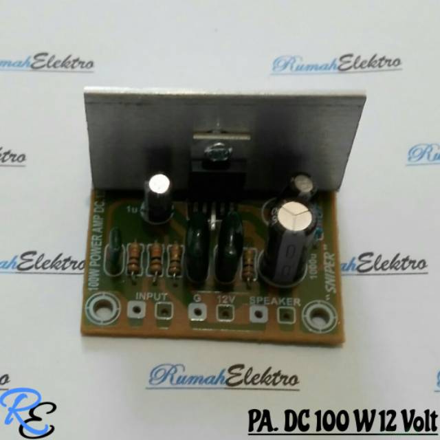 Jual Kit Power Amplifier DC 100 W 12 Volt Shopee Indonesia