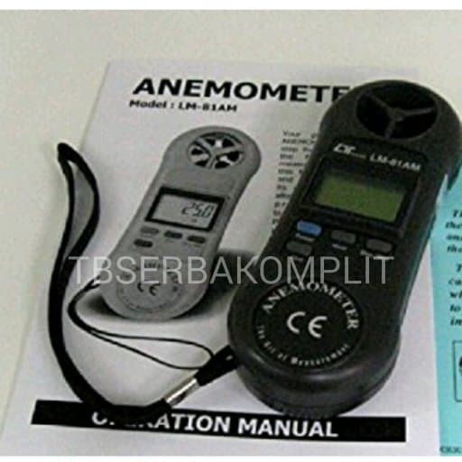 Jual Lutron LM81AM Anemometer Alat Ukur Kecepatan Tekanan Angin LM81AM