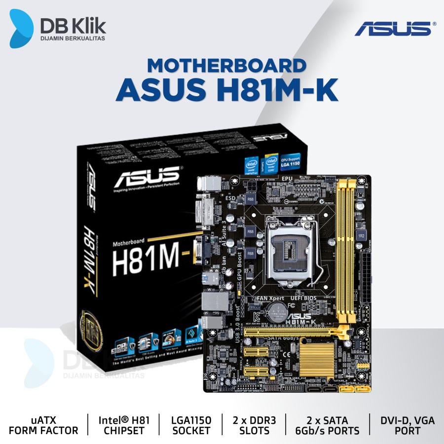 Jual Motherboard ASUS H81MK Shopee Indonesia