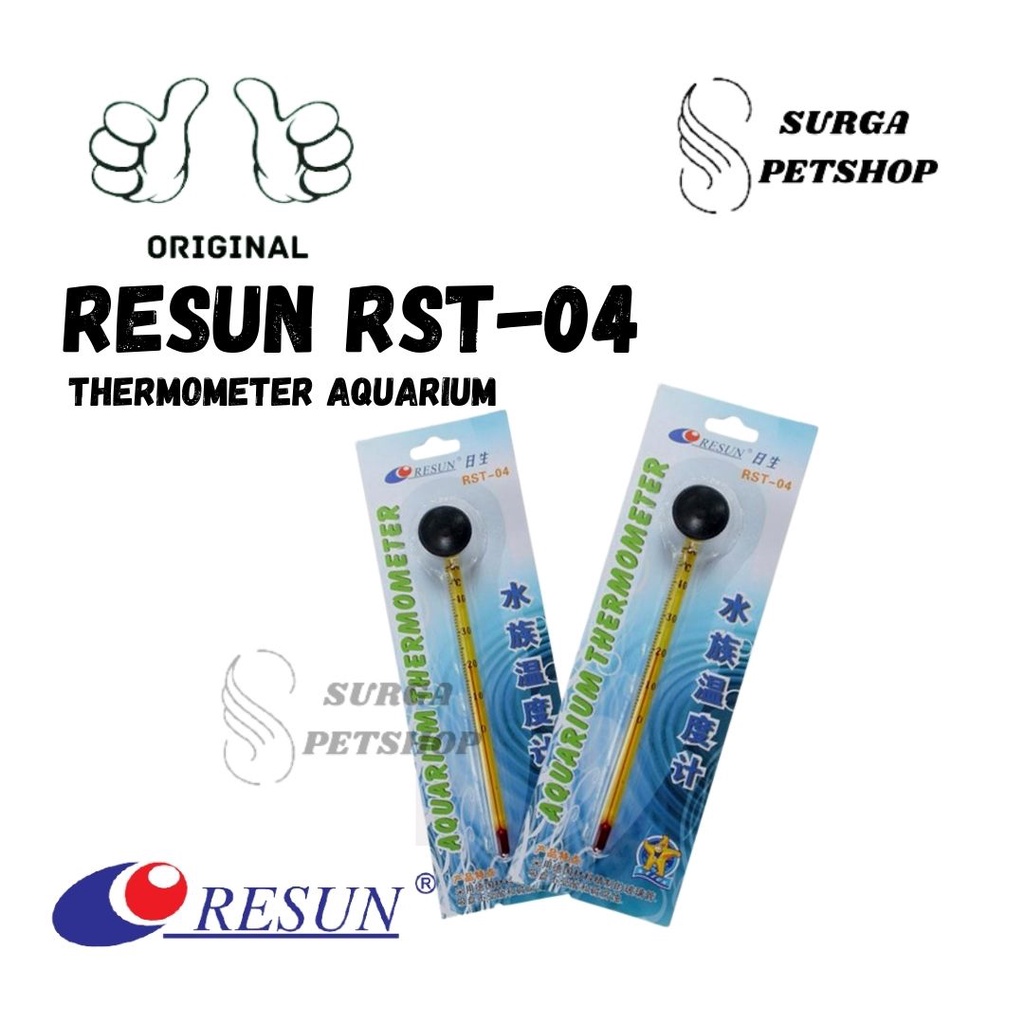 Jual RESUN RST 04 RST04 Termometer Aquarium Thermometer Suhu Akuarium Kolam Ikan Alat Pendeteksi