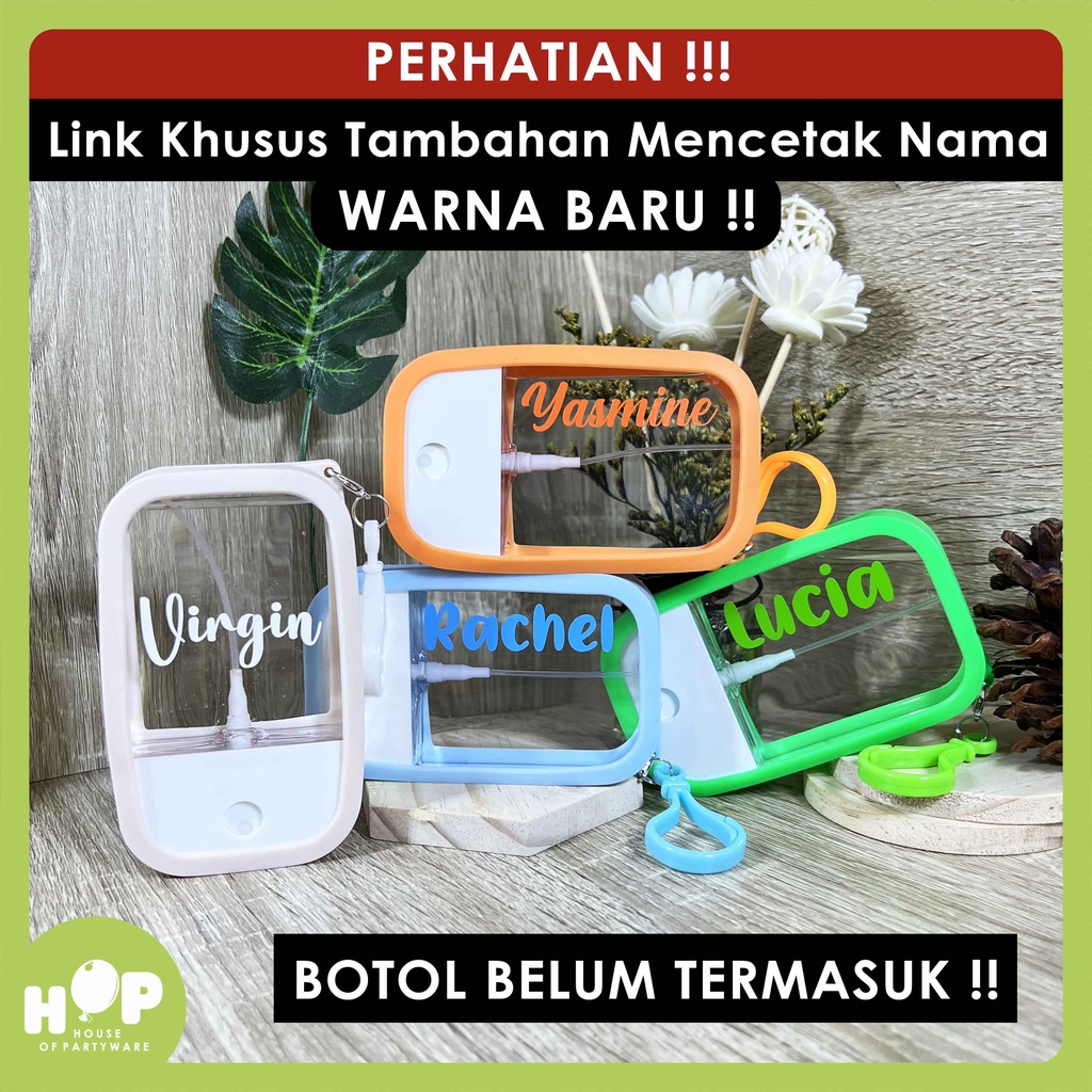 Jual [HANYA TAMBAHAN CETAK NAMA] BOTOL DIJUAL TERPISAH !! Tambahan