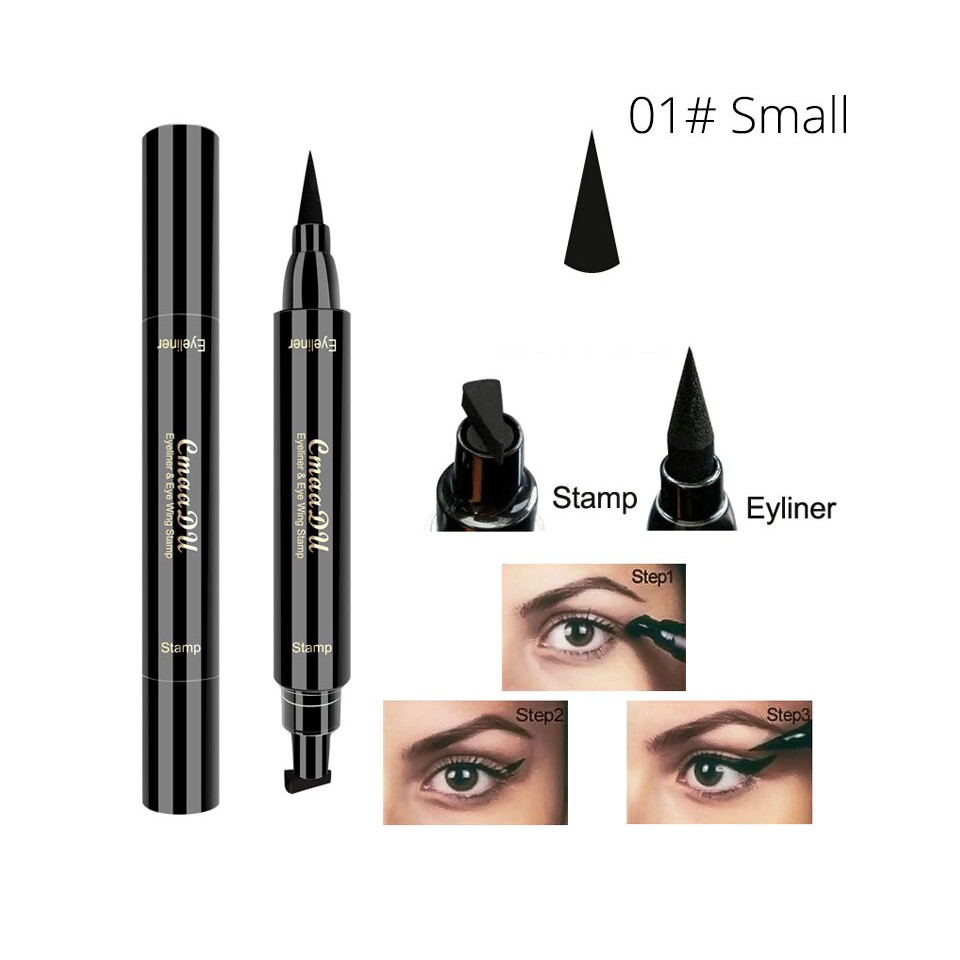 Jual CmaaDu Eyeliner Stamp 2 in 1 Wing Eyeliner Spidol Waterproof Stamp