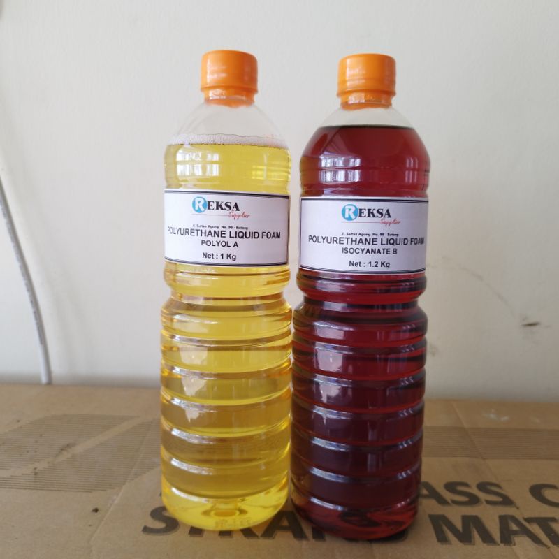 Jual Polyurethane Liquid Foam 1 Set Polyol A 1 Kg Isocyanate B 1,2