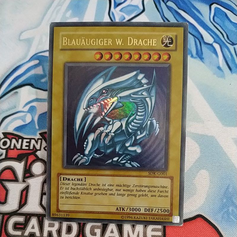 Jual yugioh blue eyes white dragon SDKG001 GERMANY original Shopee