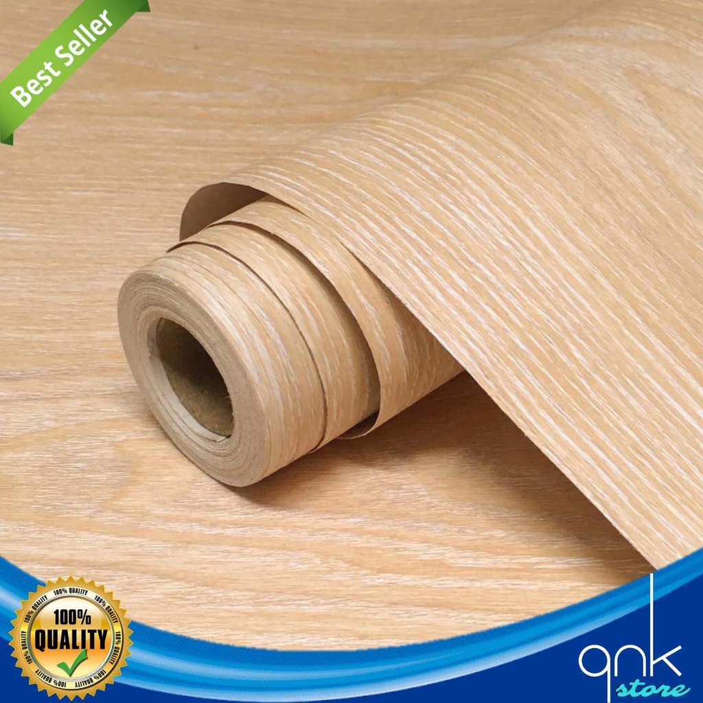 Jual Wallpaper Dinding Motif Kayu 45cm x 5m Jati Muda Wallpaper Sticker
